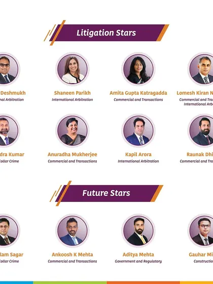 A duplicate graphic of our 'Litigation Stars' and 'Future Stars' from Benchmark Litigation 2024.
