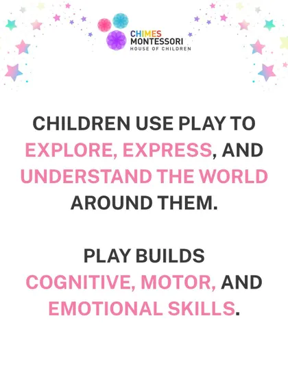 Children use play to explore, express, and understand the world around them. It builds cognitive, motor, and emotional skills.