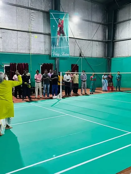 Images from the inauguration ceremony of the new court mats at Manik Sports Academy, made possible by our partners.