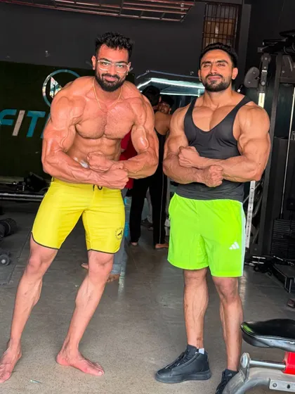 Posing together. The journey is always better with a brother by your side.