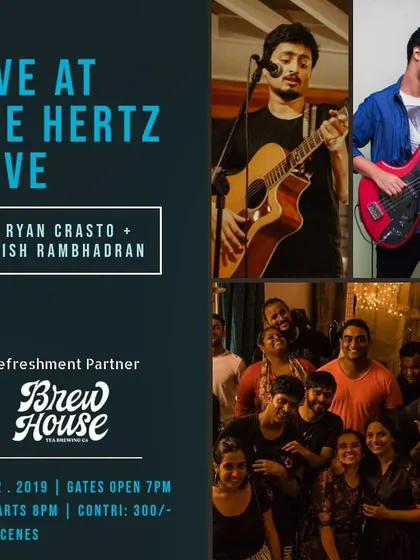 The poster for my all-original set at The Hertz Cave, a very special house gig.