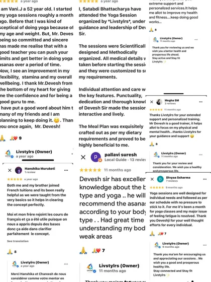 This collage of reviews from clients of all ages and backgrounds shows the broad impact of my coaching. Whether it's a 52-year-old skeptic turned believer or a client appreciating the scientific approach, each story is special.