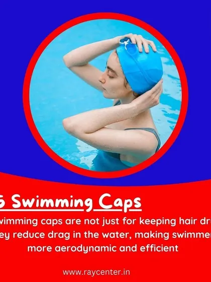 A fun fact about swimming caps reducing drag and making swimmers more aerodynamic.