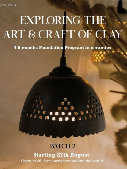This image of a beautifully crafted lamp, a creation from a past student, represents the level of artistry you can achieve in our 4.5-month Foundation Program. We welcome students from all over the world to join our next batch and begin their journey.