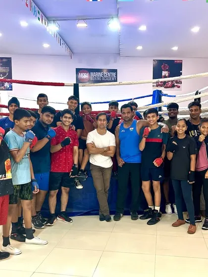 Our students and coaches congratulating our founder, Mr. Devraj Das, on his appointment to the International Boxing Association committee. We are a proud team.