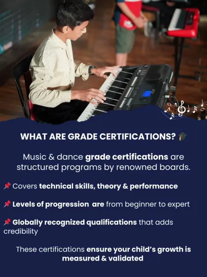 What are grade certifications? They are structured programs covering technical skills, theory, and performance, with globally recognized qualifications that add credibility and measure growth.