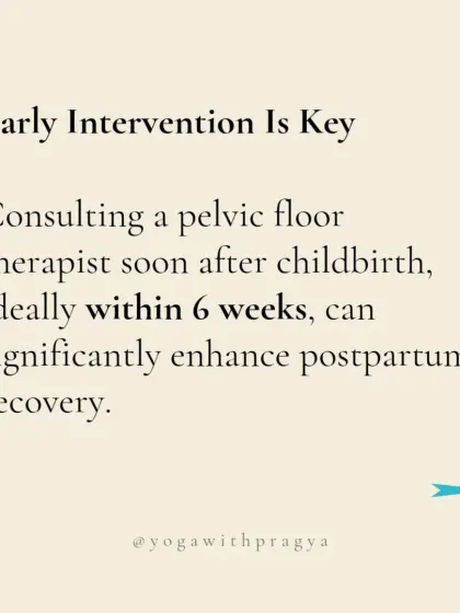 This infographic highlights five essential insights about pelvic floor health that every woman should know. Early intervention, ideally within 6 weeks postpartum, can significantly enhance recovery and prevent long-term issues.