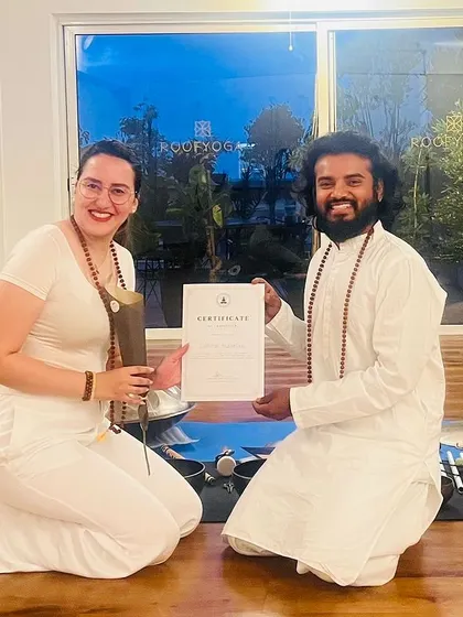 Another proud moment, presenting a certificate to a graduate of our Casablanca TTC.