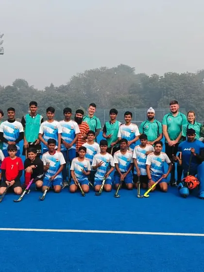 A joint team photo after a hard-fought 3-3 draw at the National Stadium. Even after a close game, the spirit of camaraderie shines through.
