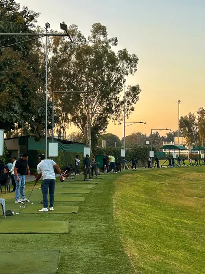 The range at sunset is the perfect place to be. The warm glow makes for a memorable practice session.