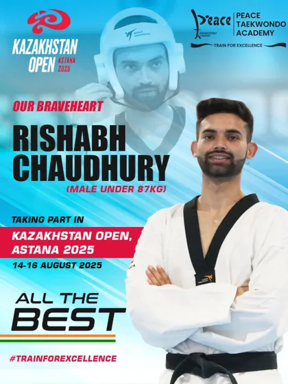 All the best to our braveheart, Rishabh Chaudhary, as he takes part in the Kazakhstan Open 2025. We are rooting for you to bring home the glory from Astana.