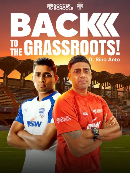 "Back to the Grassroots" featuring Rino Anto. His return to the club as a coach completes the circle and strengthens our youth development program.