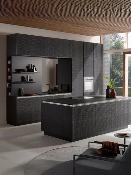 Inspired by Viennese wickerwork, this AV 6085-GL front in real wood veneer blends tradition with modern style. The intricate texture adds a refined, nostalgic touch.