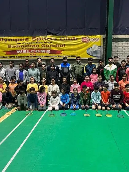 A group photo of all the students who attended the special interaction with our expert panel coach at Olympus Sports Club, Noida.