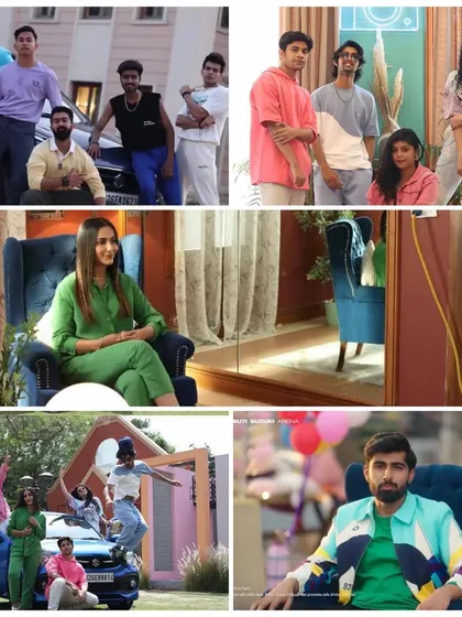 This collage from the Maruti Suzuki Arena campaign shows the variety of vibrant and energetic looks I created. The styling ranged from colorful streetwear and athleisure to smart-casual outfits, all designed to match the brand's dynamic image.