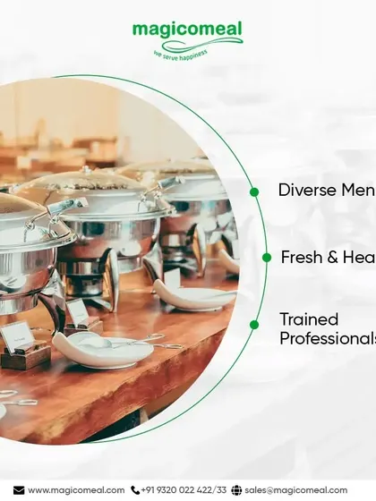 We offer a diverse menu, fresh and healthy ingredients, and service from trained professionals. This image of a clean buffet setup represents our promise of excellence in every meal.
