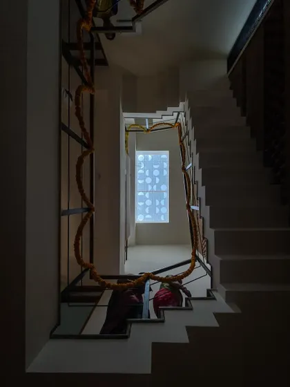A collection of images that further explore our fascination with light. These photos capture how skylights, courtyards, and jaali walls fill our buildings with dynamic patterns of light and shadow.