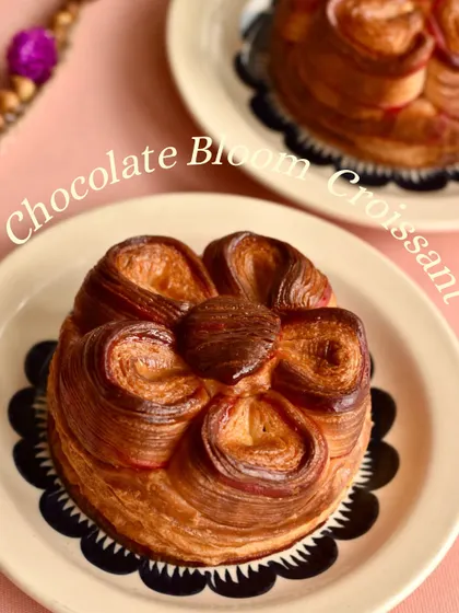 Another look at our Chocolate Bloom Croissant, a special creation for Rakhi. The intricate layers are a testament to the skill and patience of our baking team.
