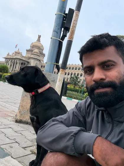 Me and Batman, partners in crime, enjoying a moment of rest.