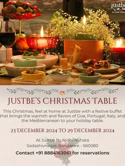 I believe in creating an atmosphere that feels like a warm hug. Our festive table settings, like this one for Christmas, are designed with beautiful details, candlelight, and an abundance of lovingly prepared food to make your celebrations feel both special and intimate.