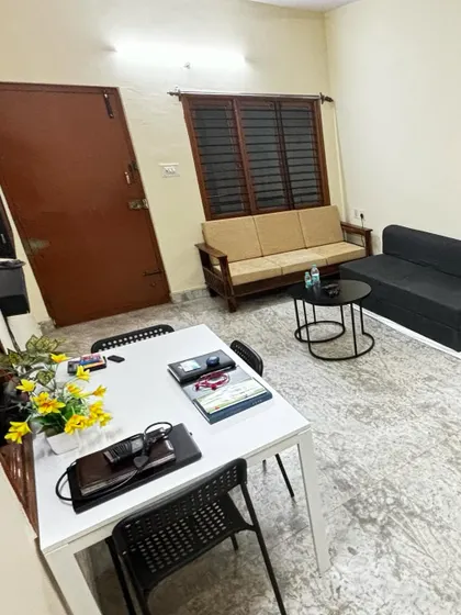**Living Room Setup at Our Bangalore Office.** Creating a comfortable and functional space for our team and visiting clients is a top priority as we establish our new branch.