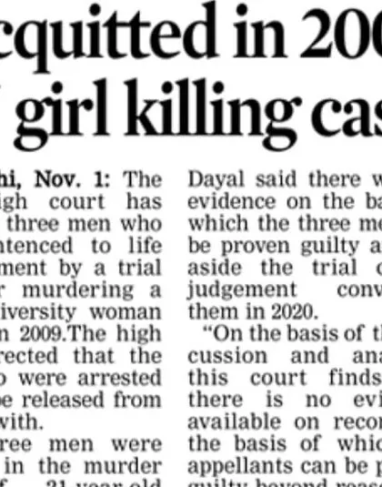 A Times of India report on the case. As a defence counsel, securing my client's release was a relief, but it also raised questions about the years he lost.