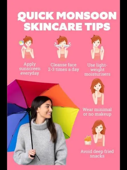 Monsoon season brings humidity, which can lead to breakouts and fungal infections. This infographic provides quick, dermatologist-approved tips like cleansing regularly, using lightweight moisturizers, and never skipping sunscreen, even on cloudy days.