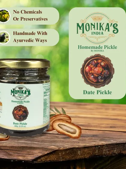 The Date Pickle is another one of my specialities, handmade with natural ingredients. It's a unique flavour that is both exotic and comforting, made without any artificial additives.