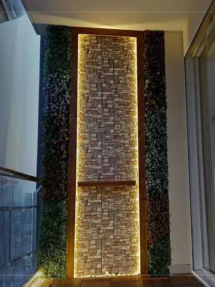 Cool breeze, a cup of coffee, and oh so good vibes. This series of images showcases different balcony designs at night, all featuring beautiful ambient lighting that creates a relaxing and magical atmosphere.