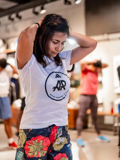Focused during a group workout session. We all push ourselves and each other to be better.