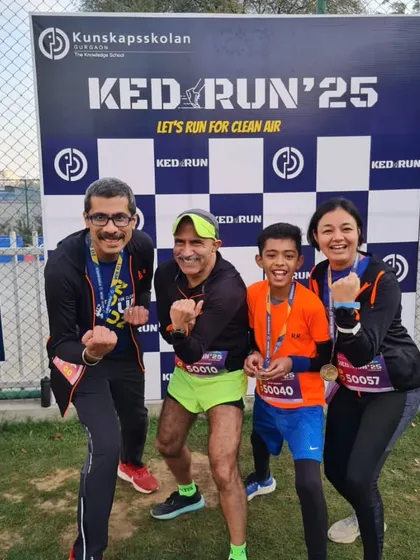 More happy finishers from the KED RUN'25. The smiles of achievement are what we strive for.