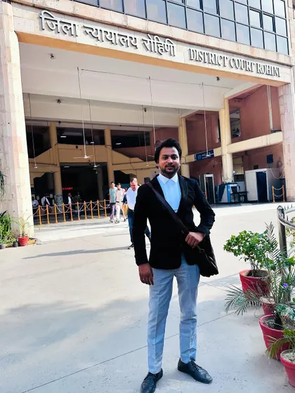 Another day at the District Court Rohini. I am always busy working for my clients and their cases.