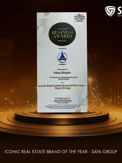 We were honored as the Iconic Real Estate Brand of the Year at the Times Business Awards 2024. This award validates our 25-year journey of building trust and delivering excellence.