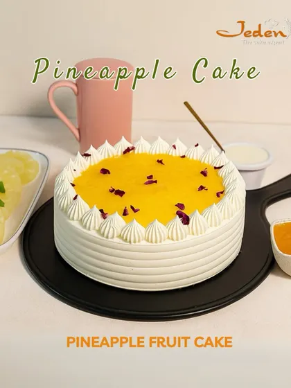 Fresh, fruity, and oh-so-delightful. Our Pineapple Fruit Cake is a classic favorite, offering the perfect blend of tropical sweetness and light, creamy goodness.