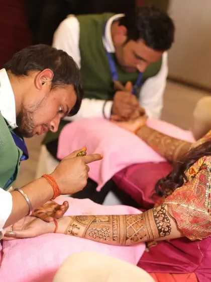 My team is trained to be professional and skilled. Here you can see us working diligently at a wedding.