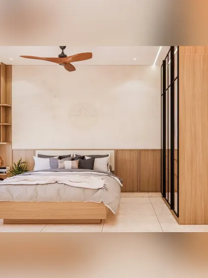 A collection of our bedroom designs, showcasing various styles from modern minimal to ethnic traditional. Each space is crafted to be a unique sanctuary, featuring custom furniture, layered lighting, and thoughtful details.