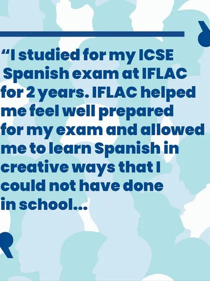 Niranjana, an IFLAC Junior student, talks about how our creative methods like making churros and dancing flamenco helped her prepare for her ICSE Spanish exam and immerse herself in the culture.
