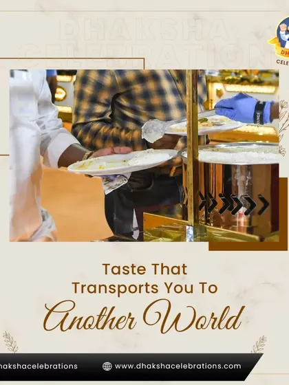 A guest being served at a buffet counter. I aim for a taste that transports you, and my team works hard to deliver that experience to every single person.