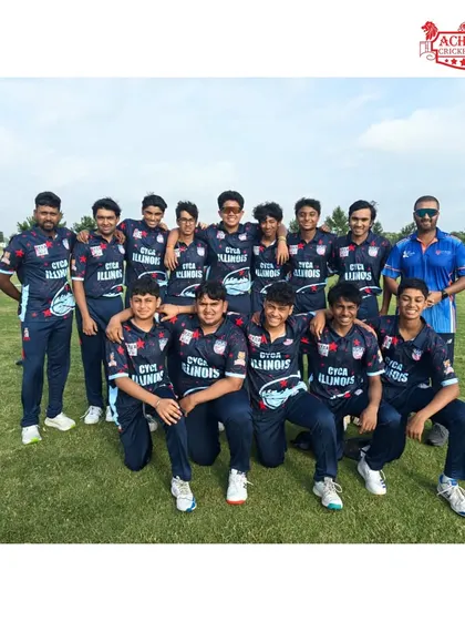 Our coaches with the CYCA U15 team during the prestigious AMLCA Elite Junior Championship. This collaboration allows for an exchange of coaching expertise and cricketing culture.