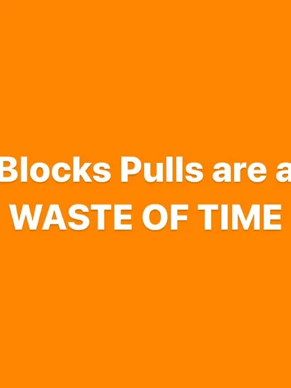 My opinion on block pulls for raw lifters. They alter the lift's starting position and can be less effective than variations that more closely mimic the actual competition deadlift. My programming is based on what is most effective for a raw lifter.