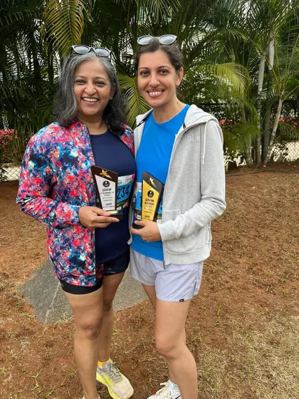 More proud podium finishers from the Kaveri Trail Marathon. Their success is a reward for all their effort and dedication.