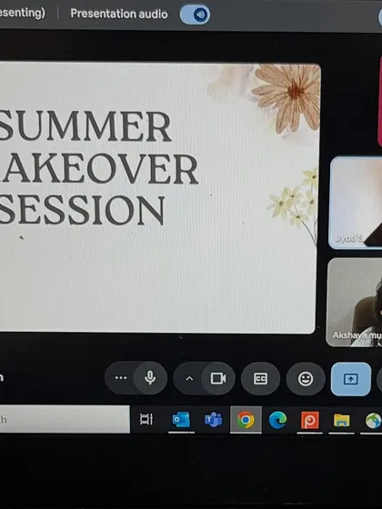 The title slide from my power-packed Summer Makeover Session. These workshops are designed to be fun, energetic, and full of practical style advice.