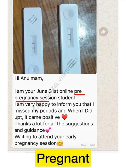 Every time a student sends me a picture of a positive pregnancy test, it brings me immense joy. I am so happy to be a small part of their journey.