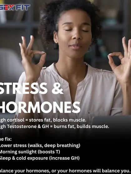 Most people train hard, but few actually grow because they neglect balance. This graphic explains the four pillars of muscle growth: nutrition, training, rest, and hormone management. Real gains come from consistency in all four areas.