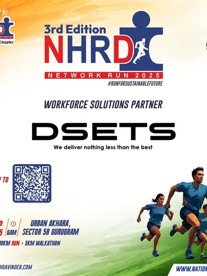 Proud to have DSETS as our Workforce Solutions Partner for the NHRD Network Run.
