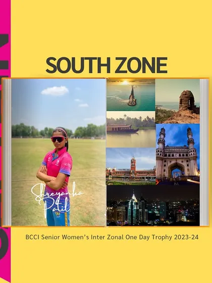 A huge honor for Shreyanka Patil, being named captain of the South Zone team for the BCCI Senior Women's Inter Zonal Trophy. This recognizes not just her skill but also her leadership qualities, which we nurture.
