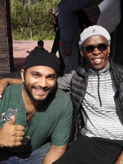 Another cherished memory with my guru. His mission was to share the Djembe with the world, and I am committed to continuing that mission here in India.