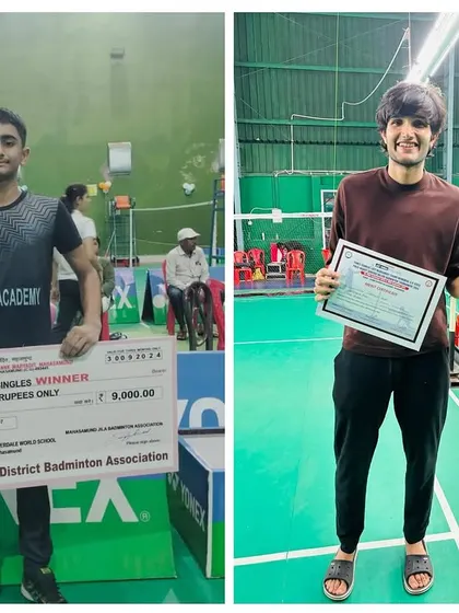 Two medals from two different states. Vaibhav Singh won Gold in U-19 in Chhattisgarh, while Sidhant Salar won Silver in Men's Singles in Uttar Pradesh. We groom players for success everywhere.