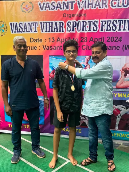 A big round of applause for Aditya Dighe, the runner-up in the Boys U-15 category. He showed great spirit and skill throughout the tournament.