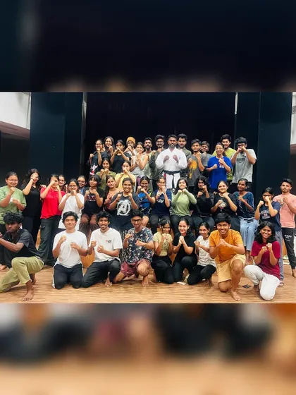 The empowered group of participants from our self-defense training program at NIFT, ready to face challenges with new confidence.